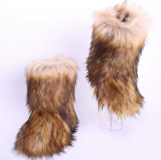 Kids Coco Furry Boots